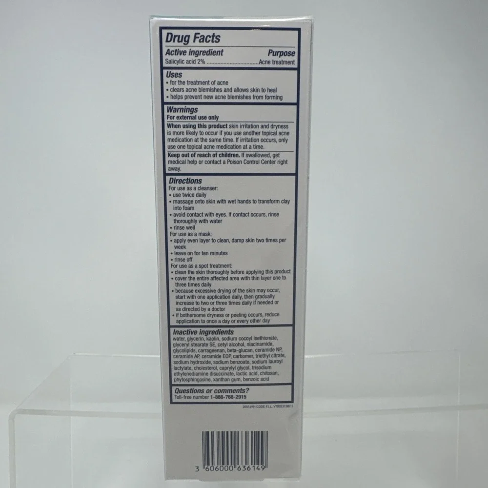 3 - CeraVe Acne Clay to Foam Cleanser with Glycerin and Kaolin Clay 4 fl Oz
